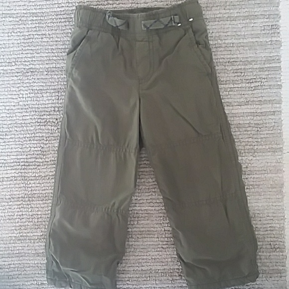 Boys Pants Size 2T Olive Green Fleece